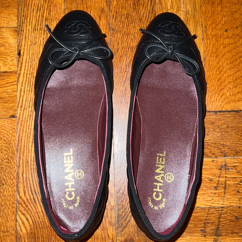 Chanel Leather Ballerina Flats new shoes without box or tag